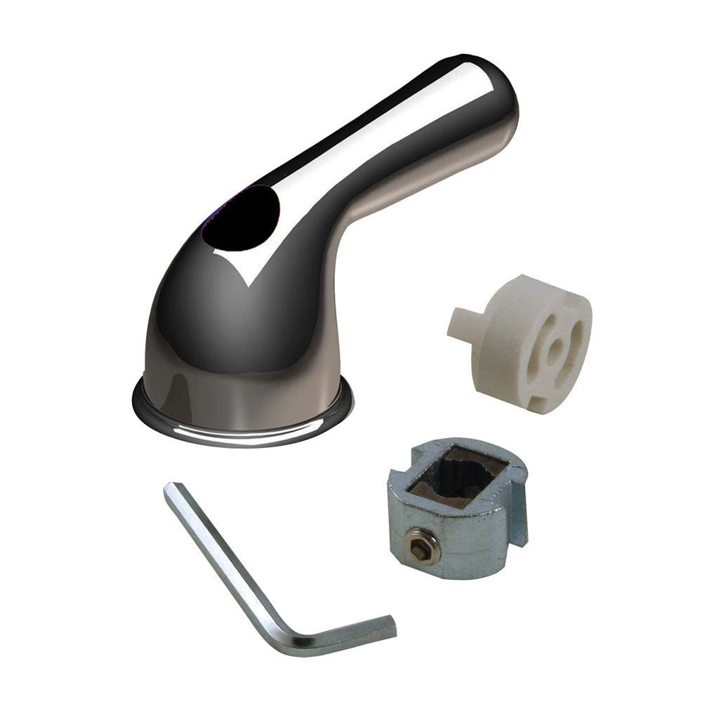 Universal Chrome Lever Diverter Faucet Handle 2 In. H X 1.75 In. W