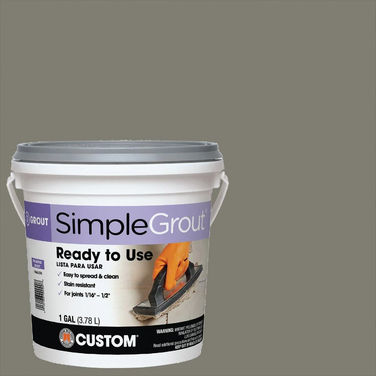Simplegrout Gallon Natural Gray Pre-mixed Sanded Tile Grout