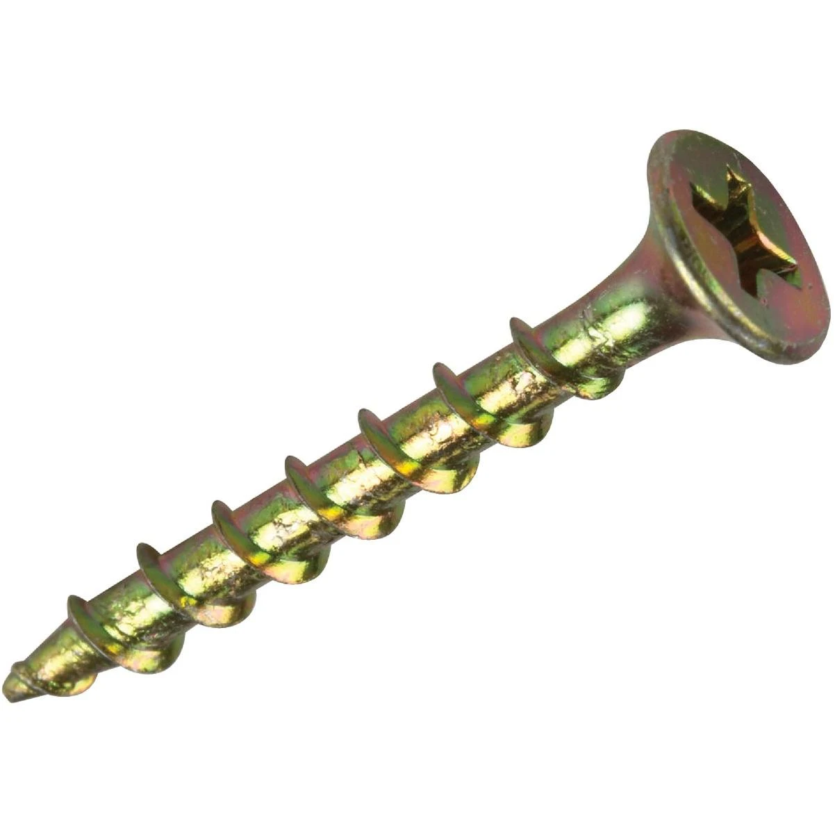 #8 X 3 In. Coarse Thread Yellow Zinc Multipurpose Drywall Screw (1 Lb.-box)