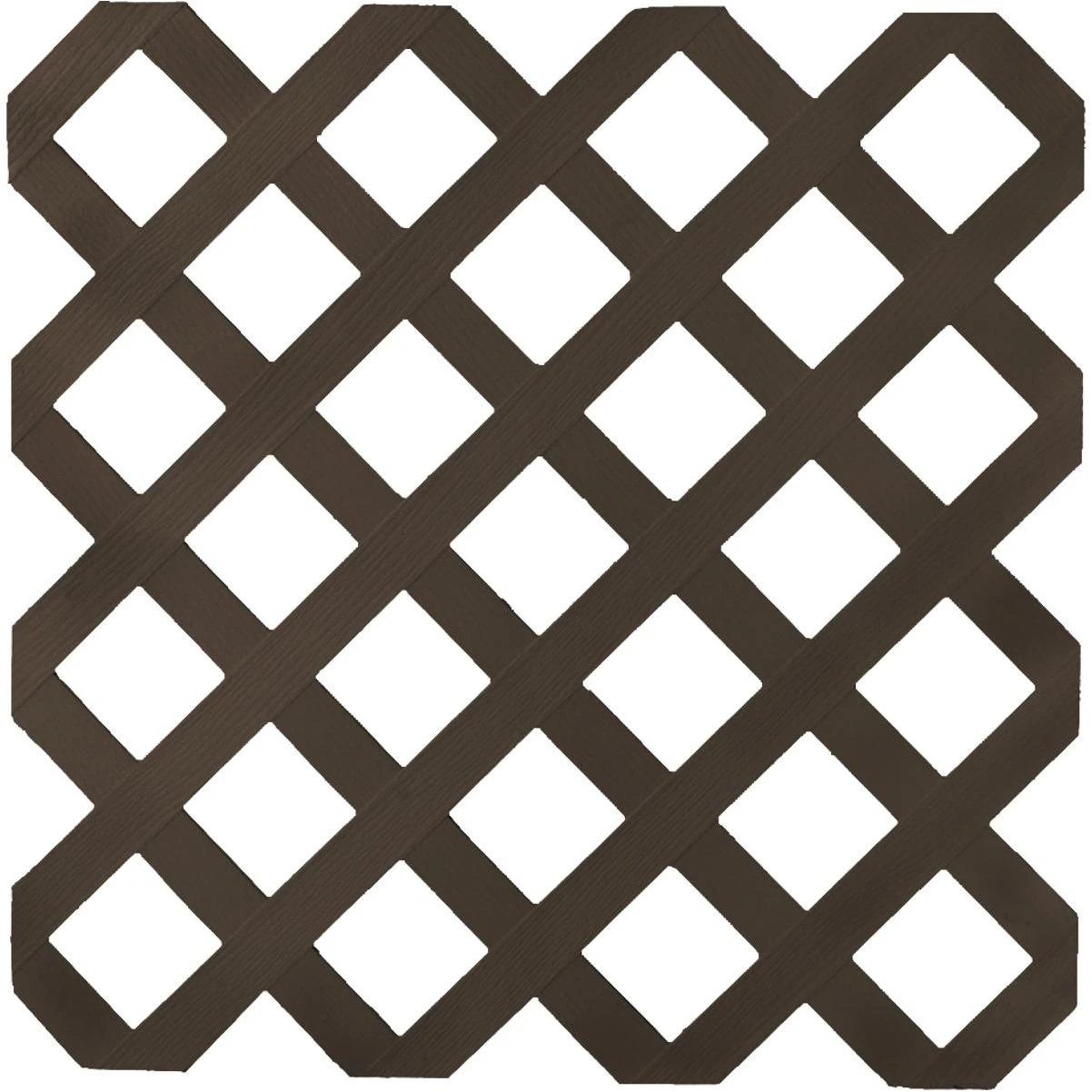 4 Ft. W X 8 Ft. L X 1/8 In. Thick Dark Brown Vinyl Lattice Panel