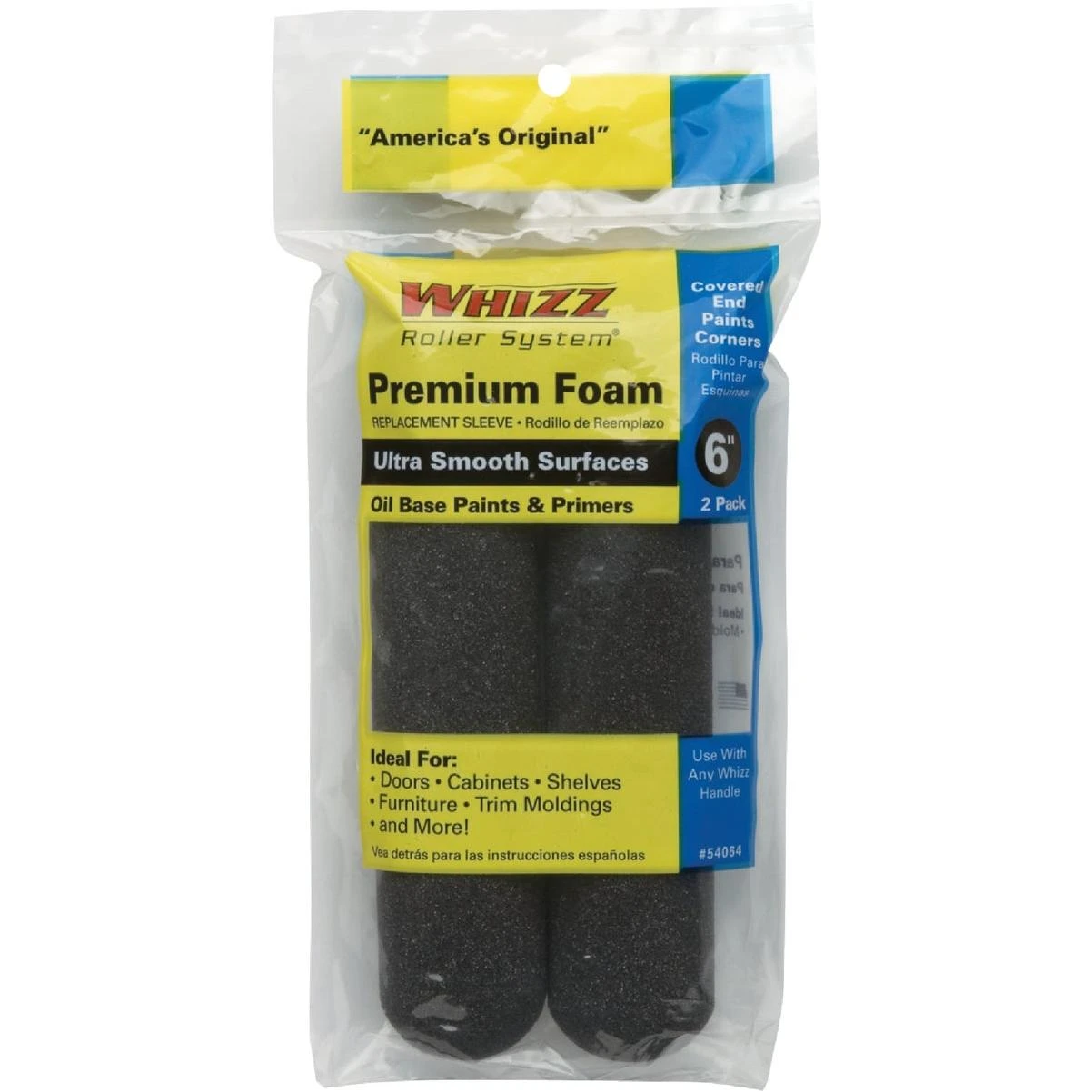 Roller System 6 In. X 1/4 In. Premium Black Foam Mini Roller Cover (2-pack)