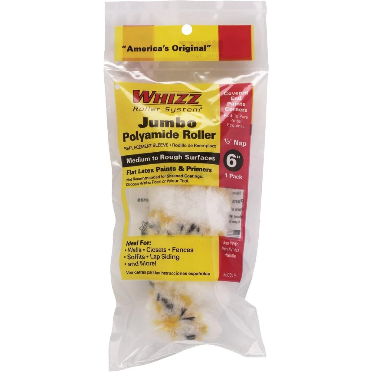 Premium Gold Stripe 6 In. X 1/2 In. Jumbo Woven Fabric Roller Cover
