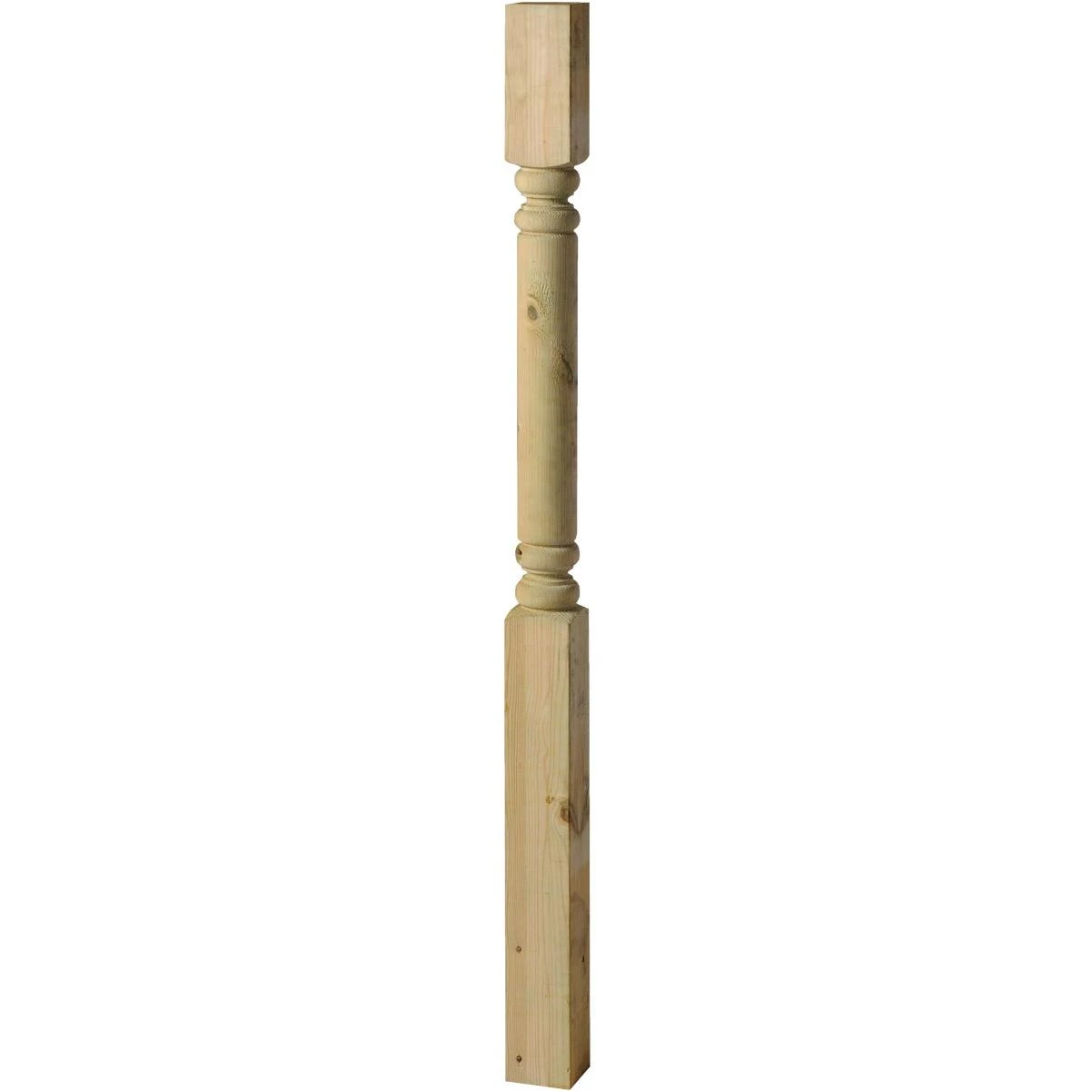 4 In. X 4 In. X 54 In. Treated Wood Colonial Newel Post
