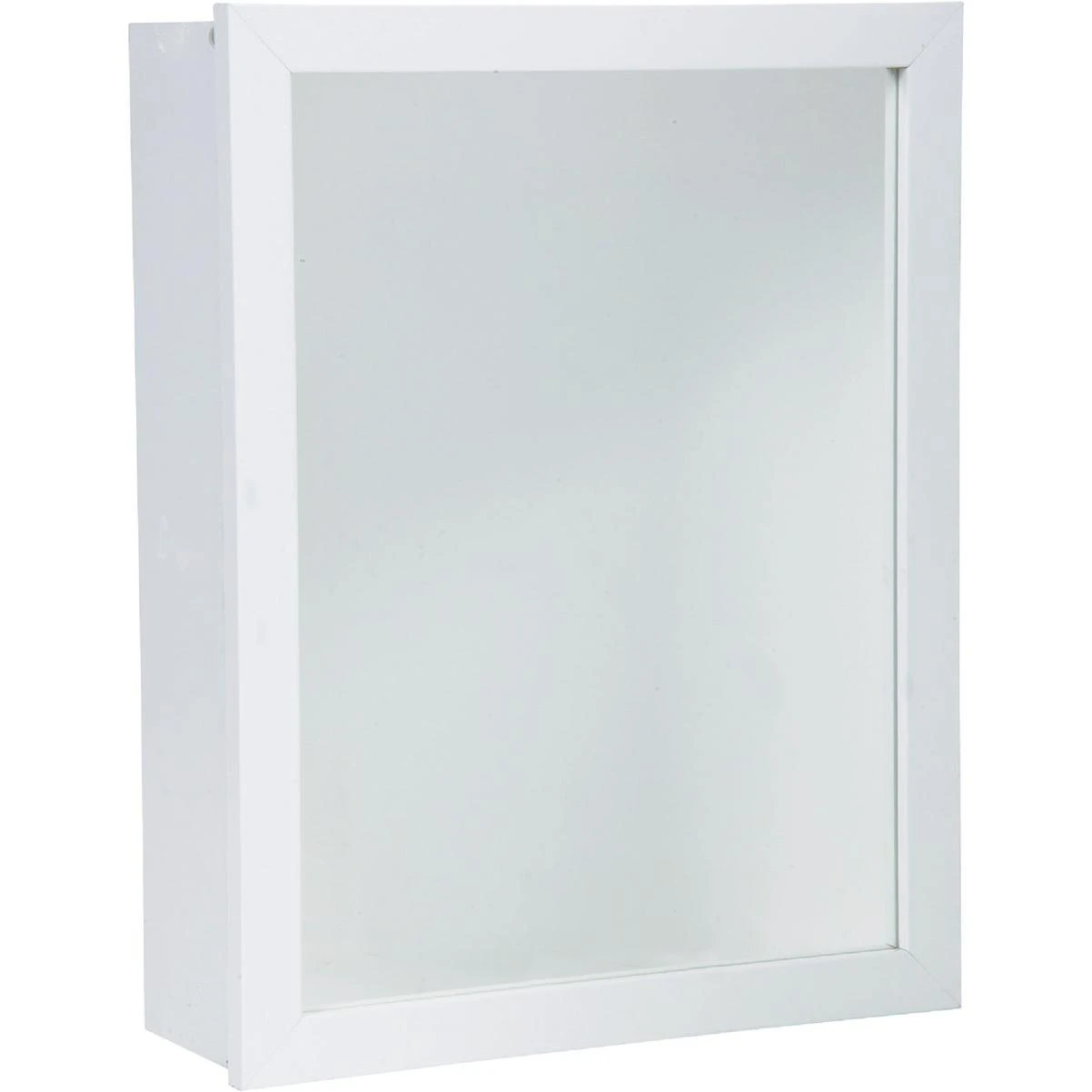 White 16 In. W X 22 In. H X 5 D Single Mirror Surface/recess Mount Framed Medicine Cabinet