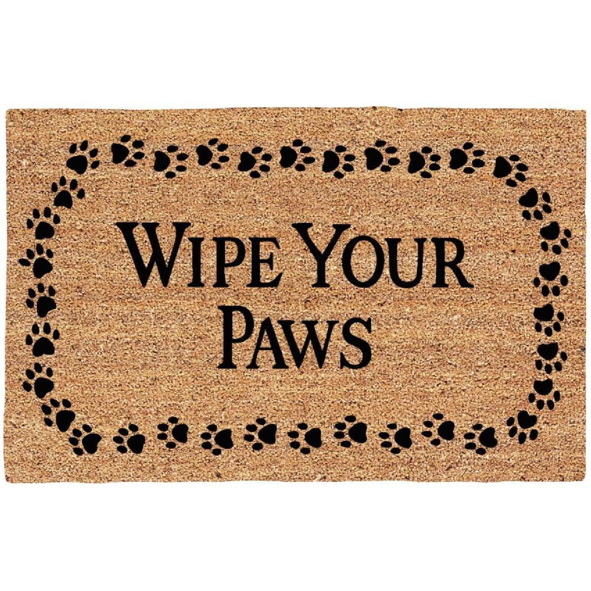 Wipe Your Paws 18 In. X 30 In. Coir/vinyl Door Mat