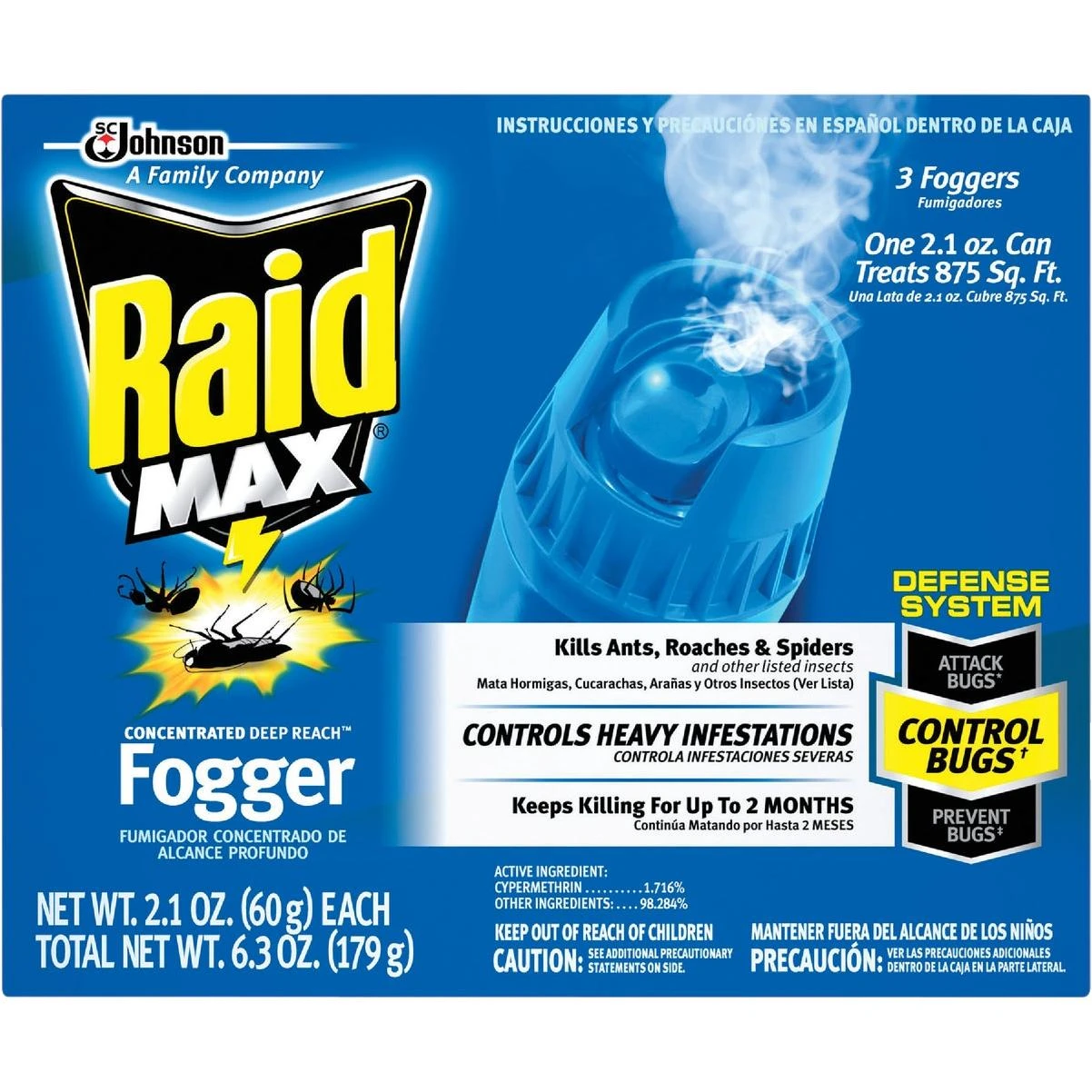 Max Concentrated Deep Reach 2.1 Oz. Indoor Insect Fogger (3-pack)