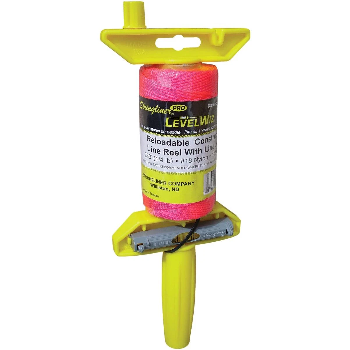 Levelwiz 270 Ft. Fluorescent Pink Twisted Nylon Mason Line Reel