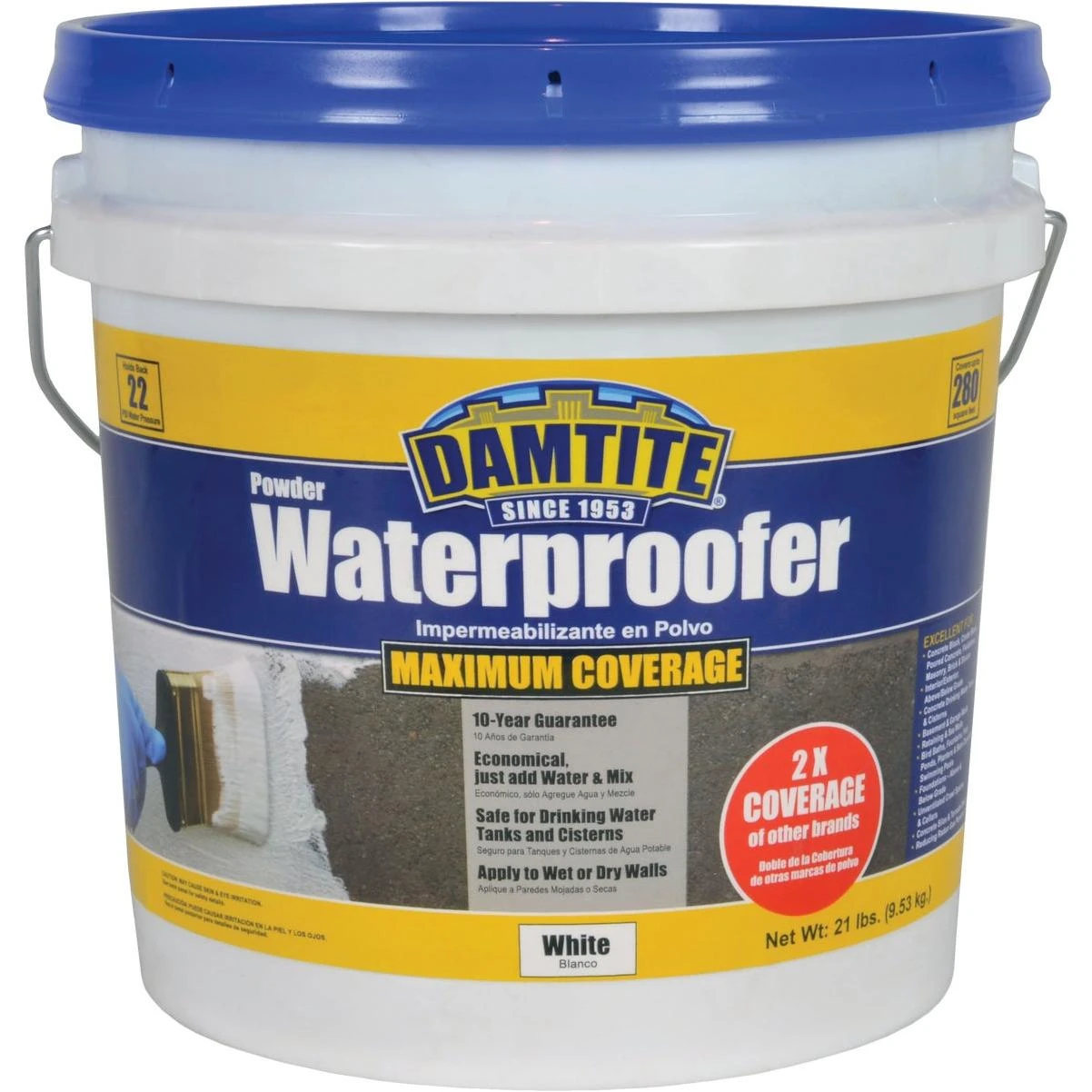 21 Lb. White Powder Masonry Waterproofer