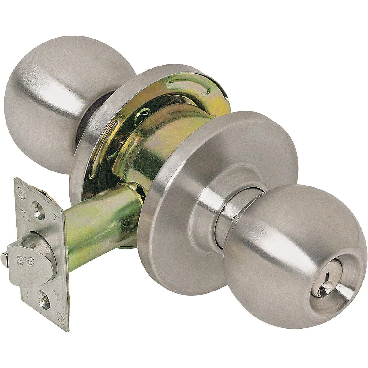 Stainless Steel Storeroom Door Knob Lockset