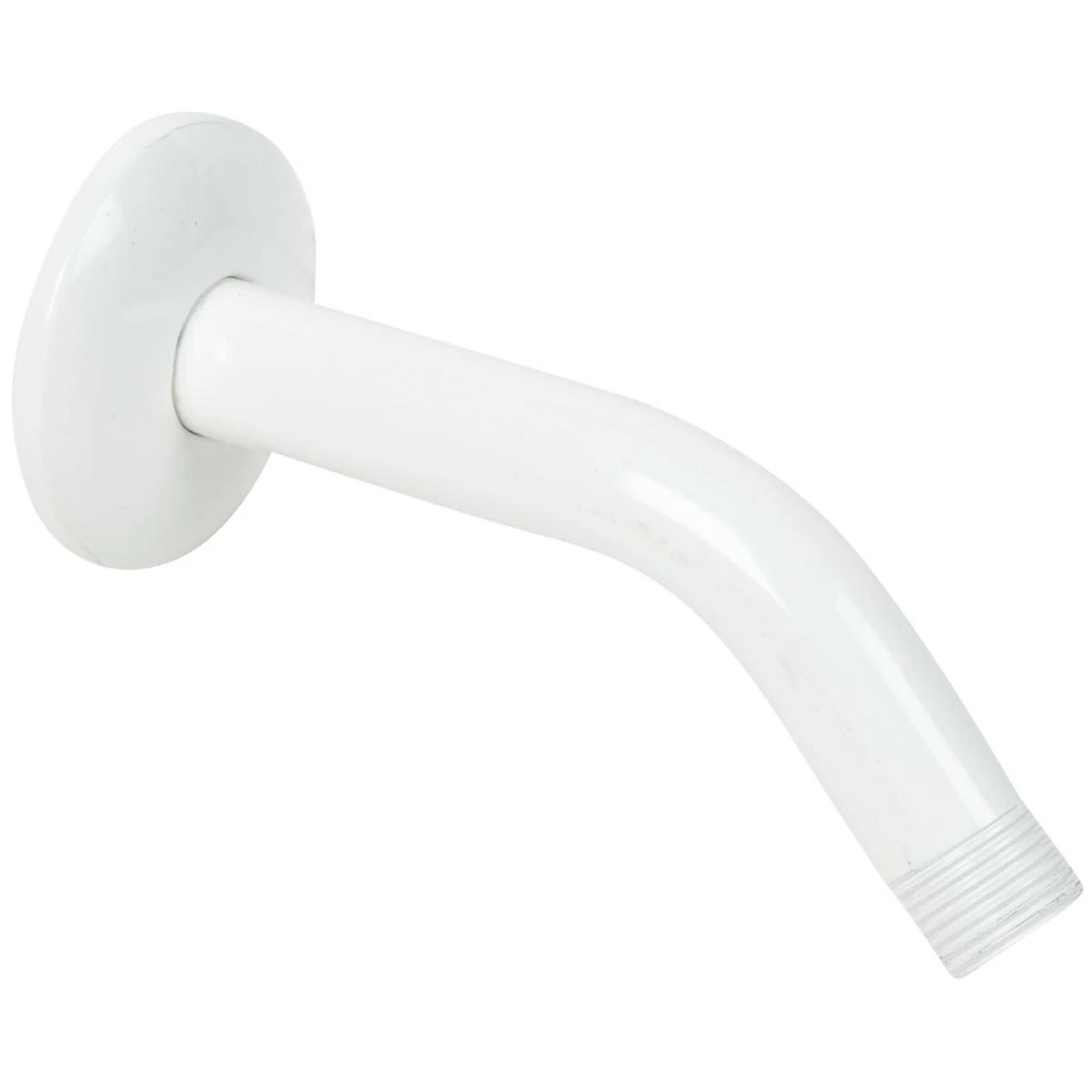 6 In. White Shower And Flange