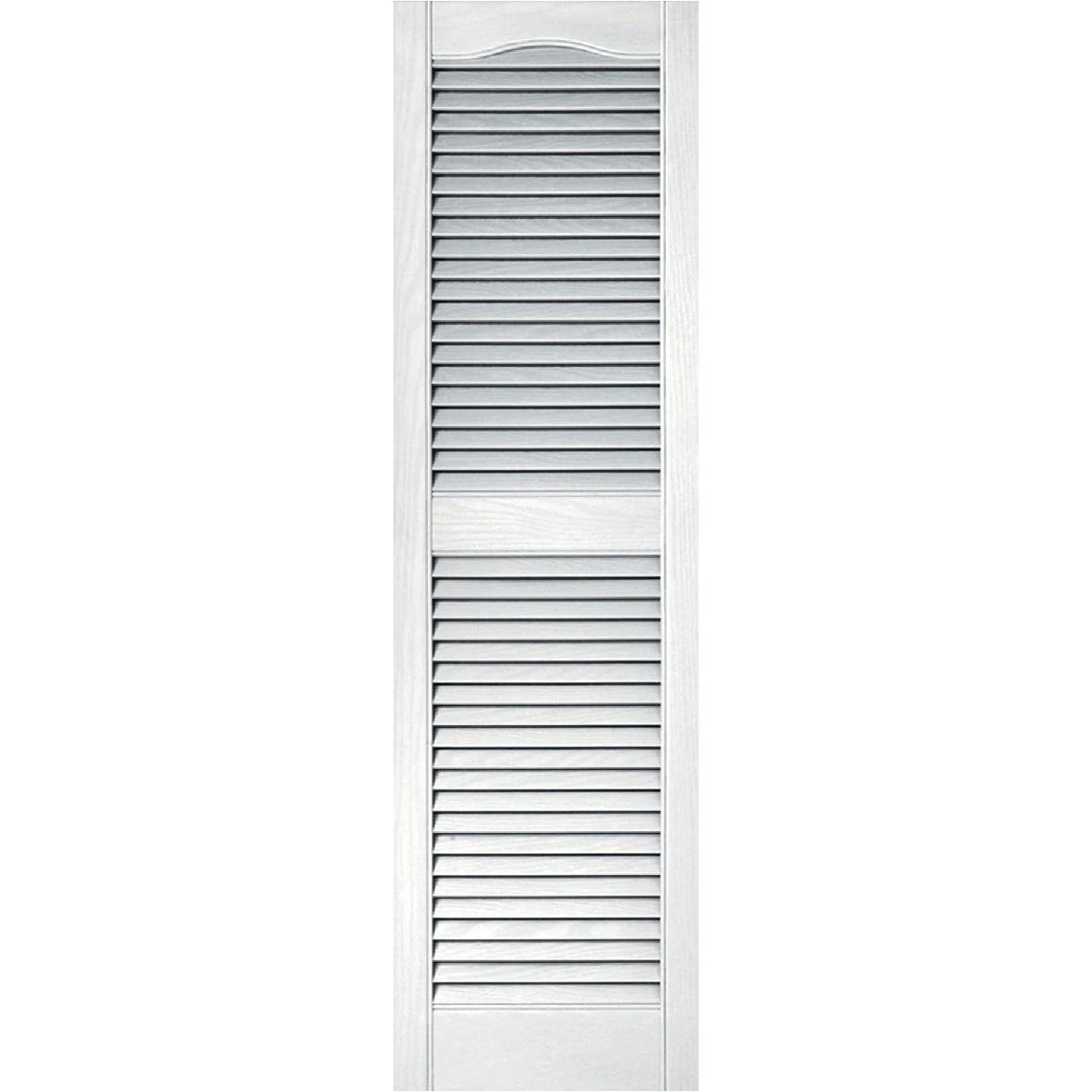 15 In. X 52 In. Vinyl Louvered Shutter, (2-pack)