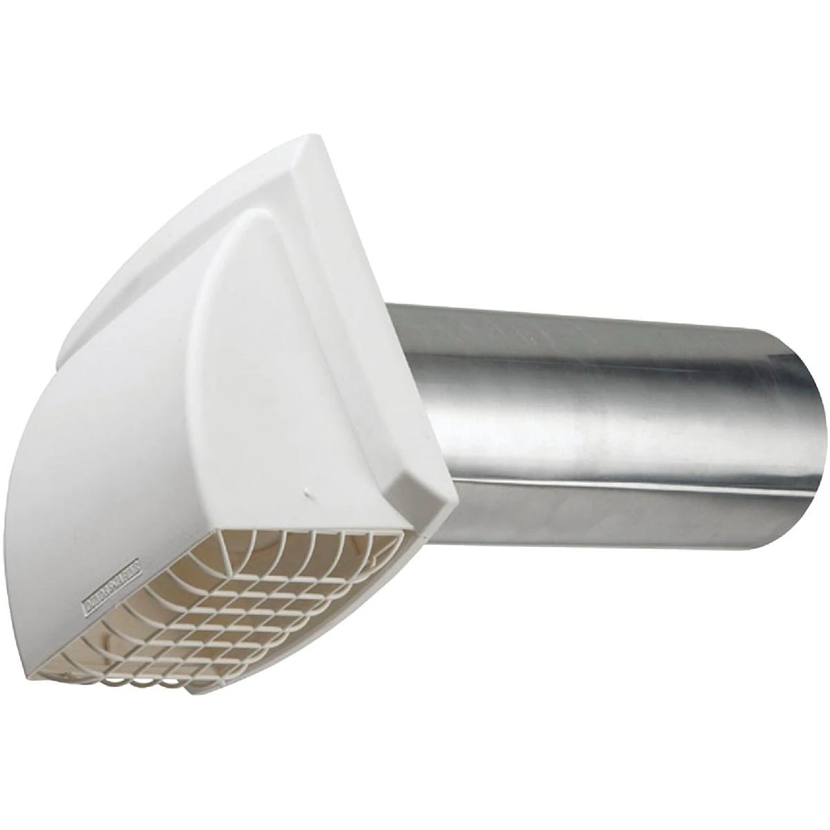 Promax 4 In. White Plastic Dryer Vent Hood