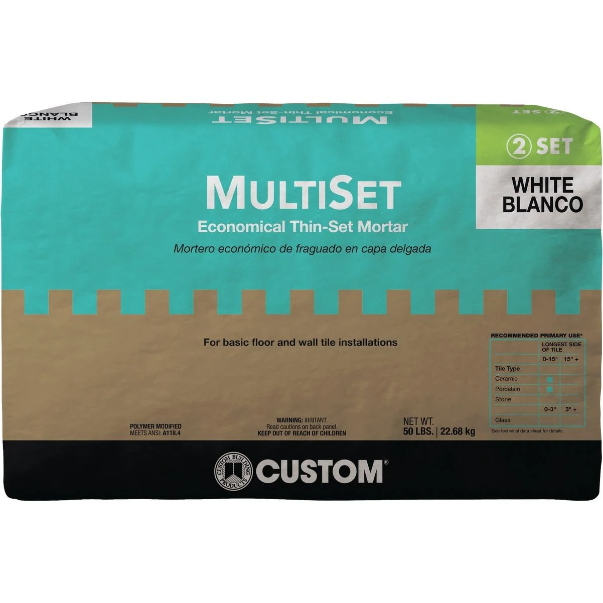 50 Lb. White Mortar Mix