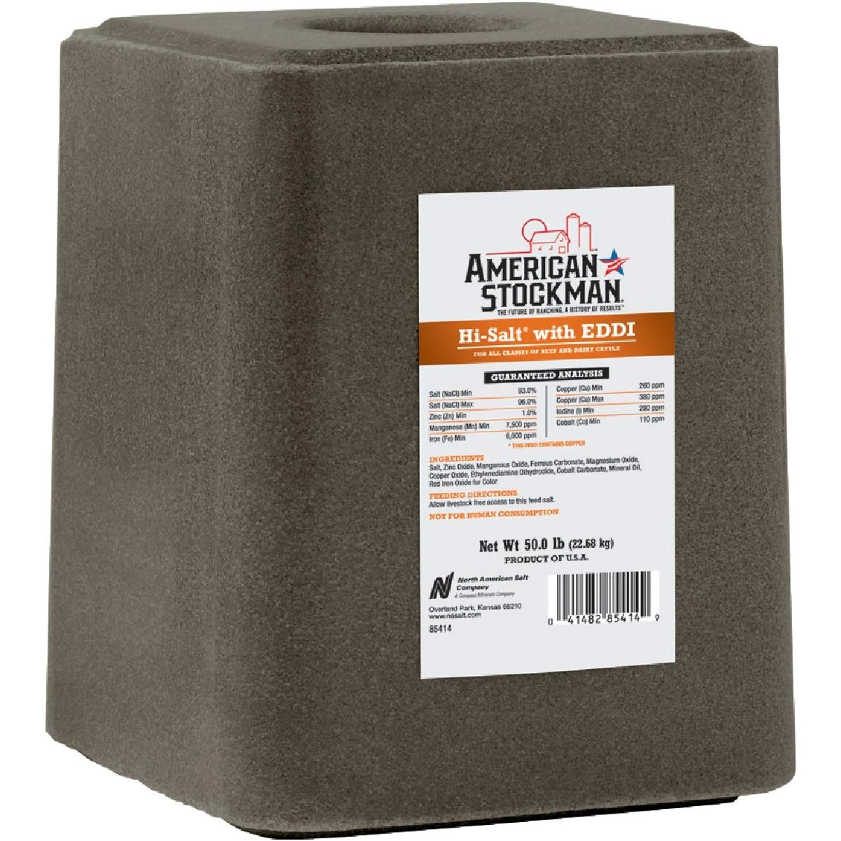 50 Lb. Hi-salt With Eddi Mineral Block