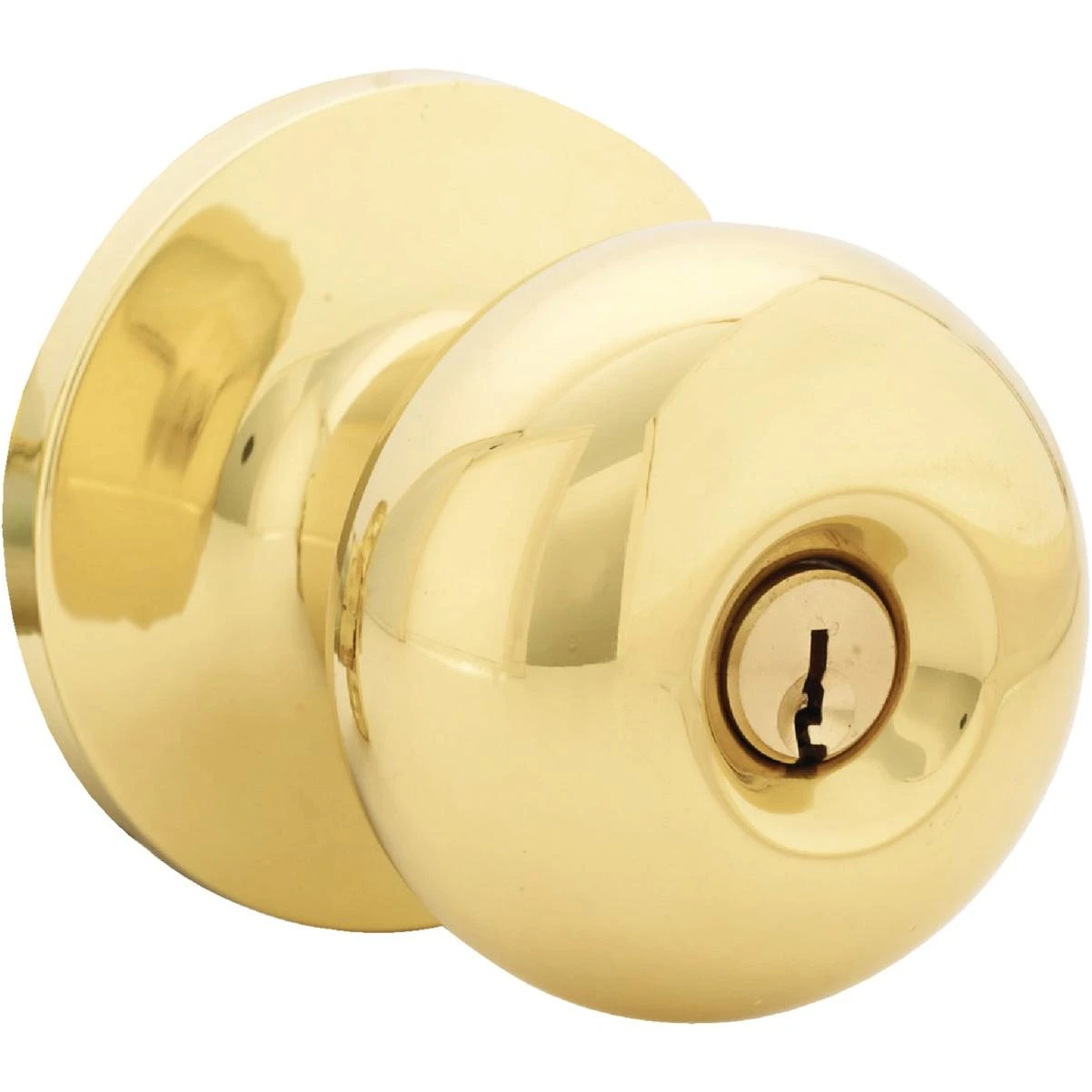 Polished Brass Entry Door Knob