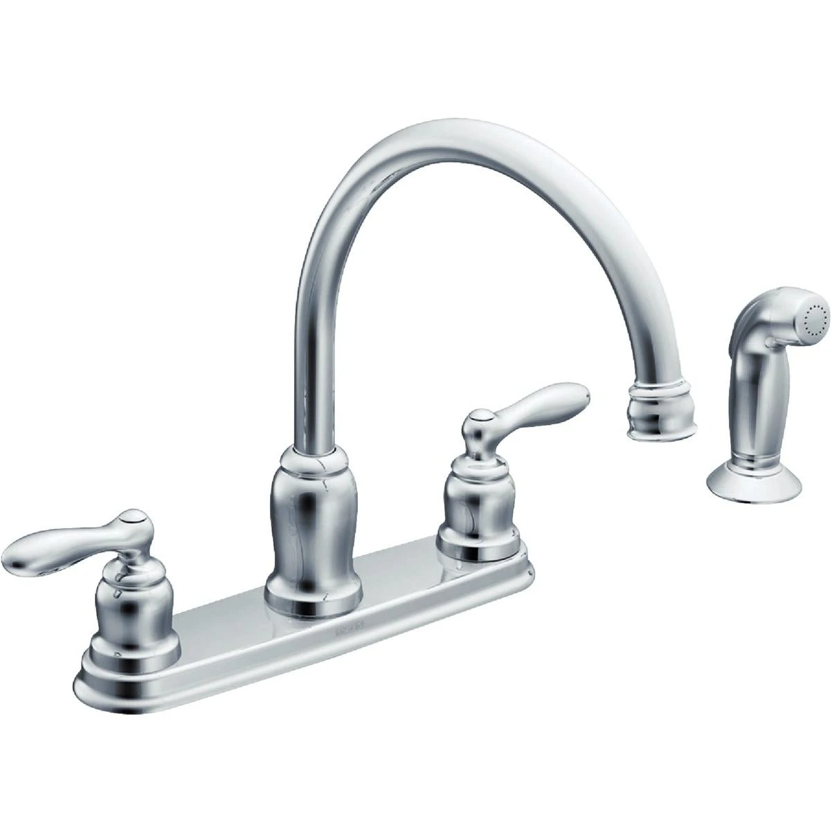 Caldwell 2-handle Lever Kitchen Faucet With Side Spray, Chrome