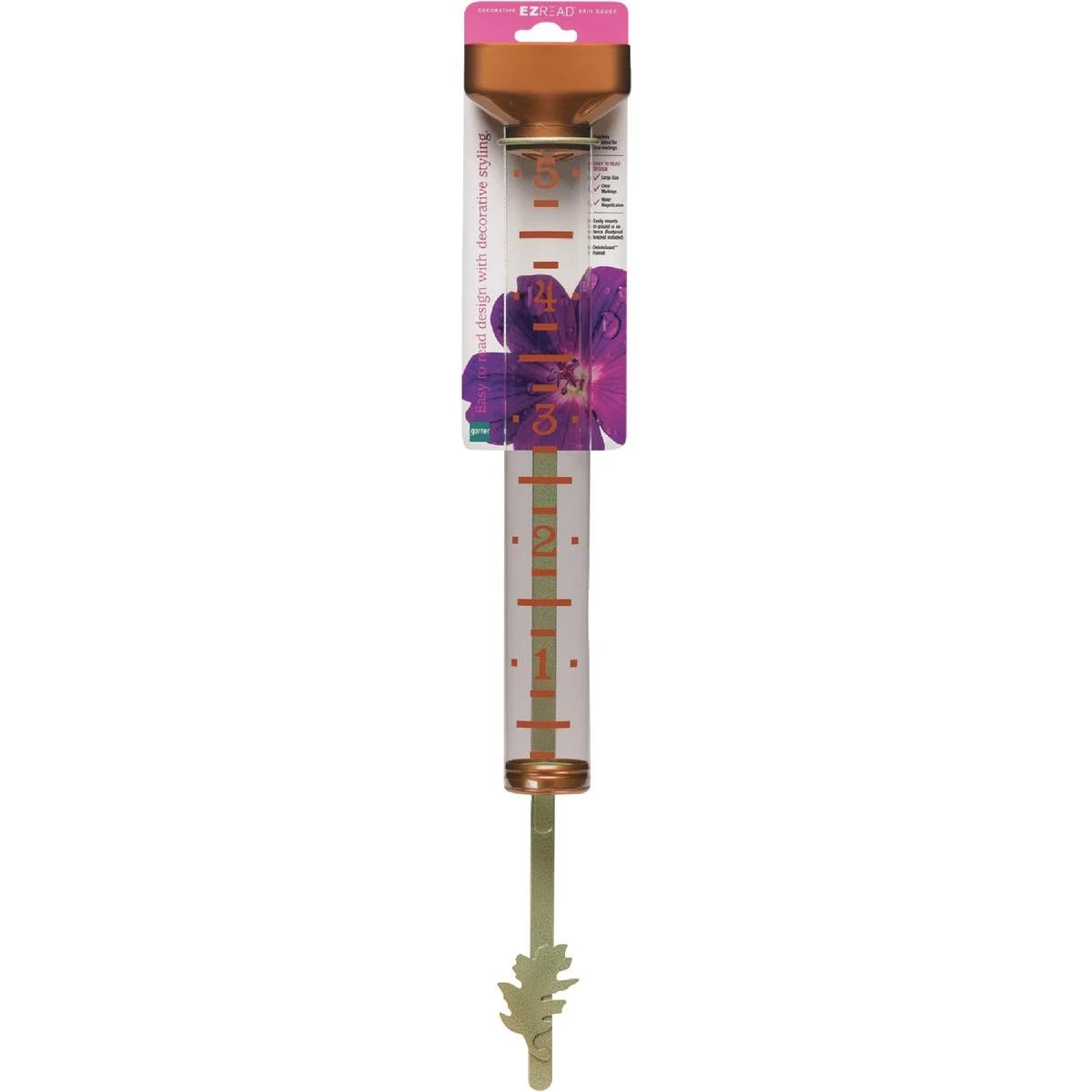 Ezread 5 In. Plastic Decorative Rain Gauge