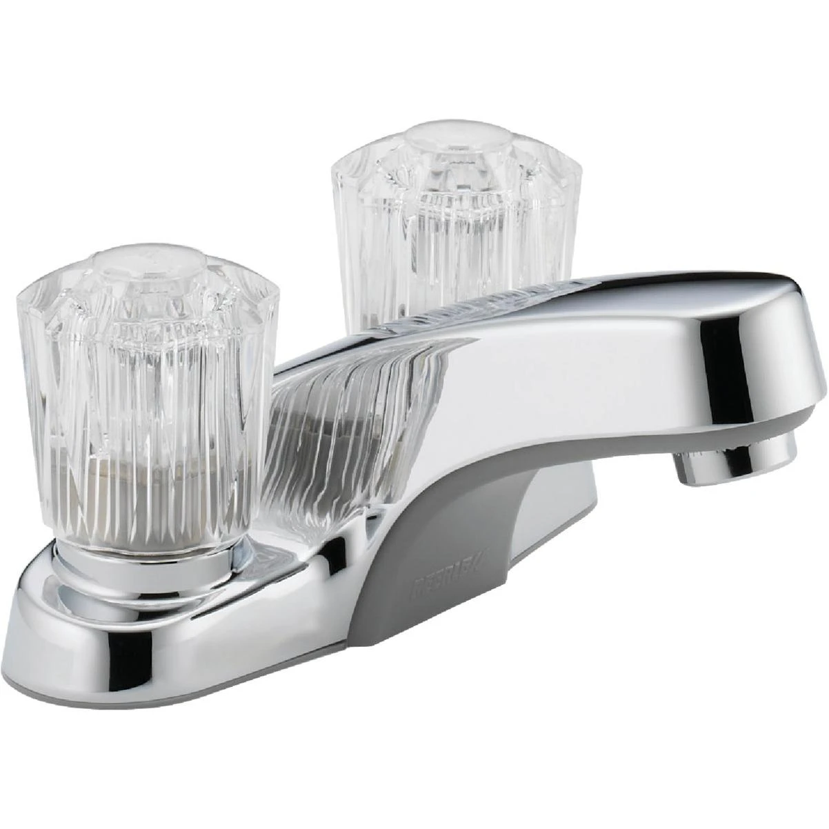 Core Chrome 2-handle Knob 4 In. Centerset Bathroom Faucet