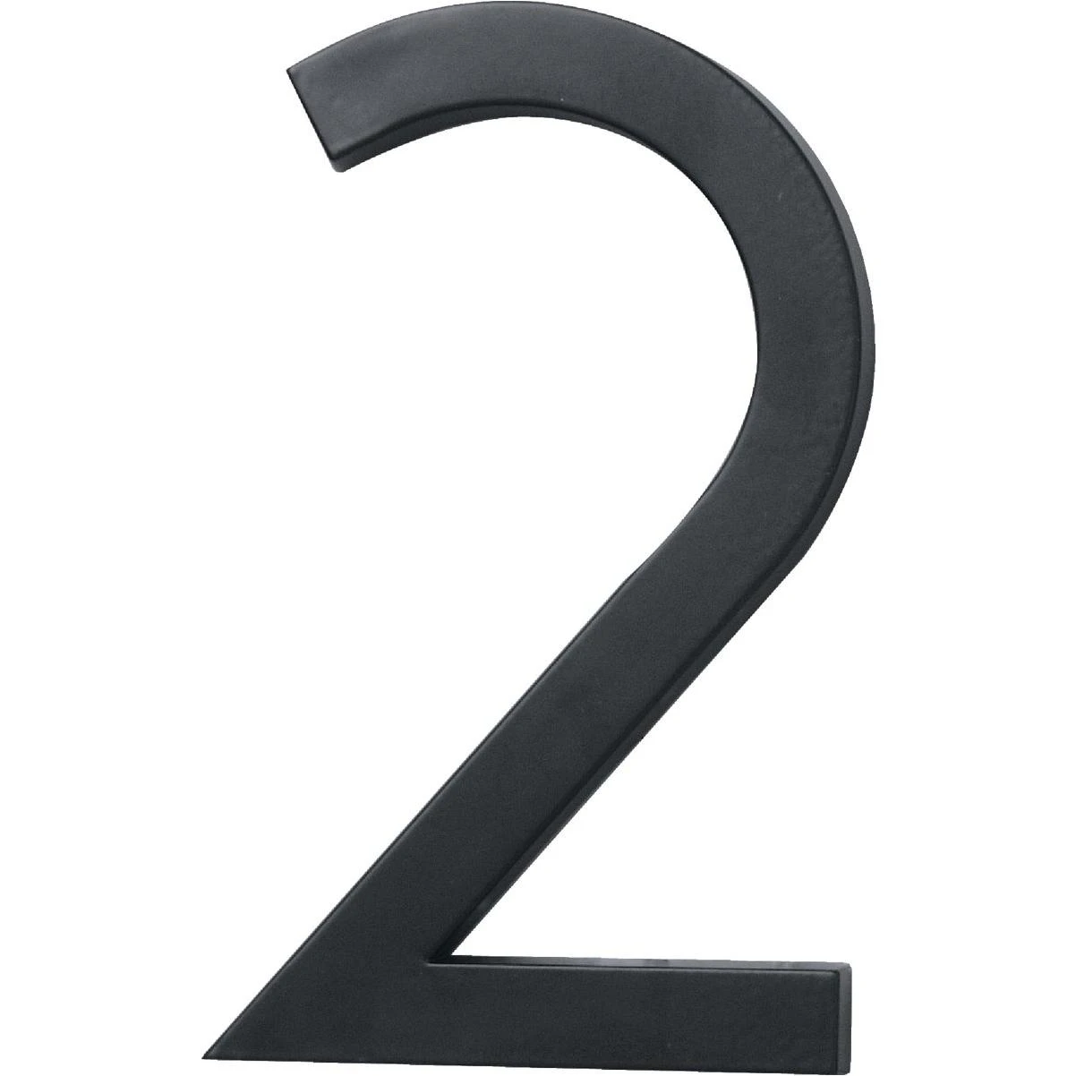 Architectural Series 6 In. Satin Black House Number Two