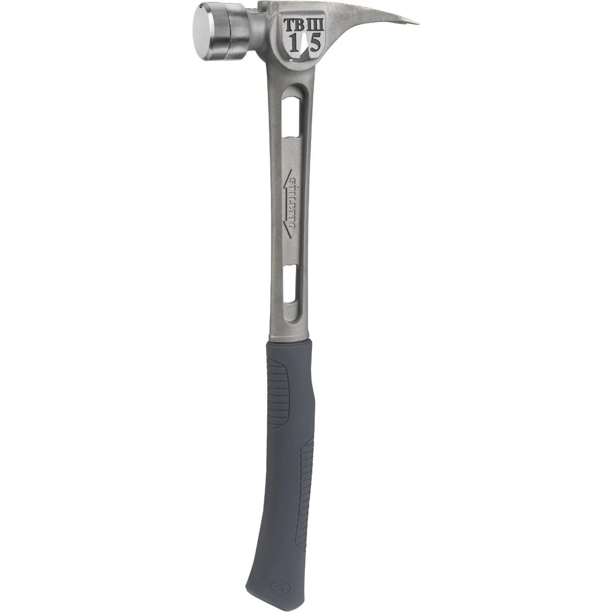 Tibone 15 Oz. Smooth-face Framing Hammer With Curved Titanium Handle