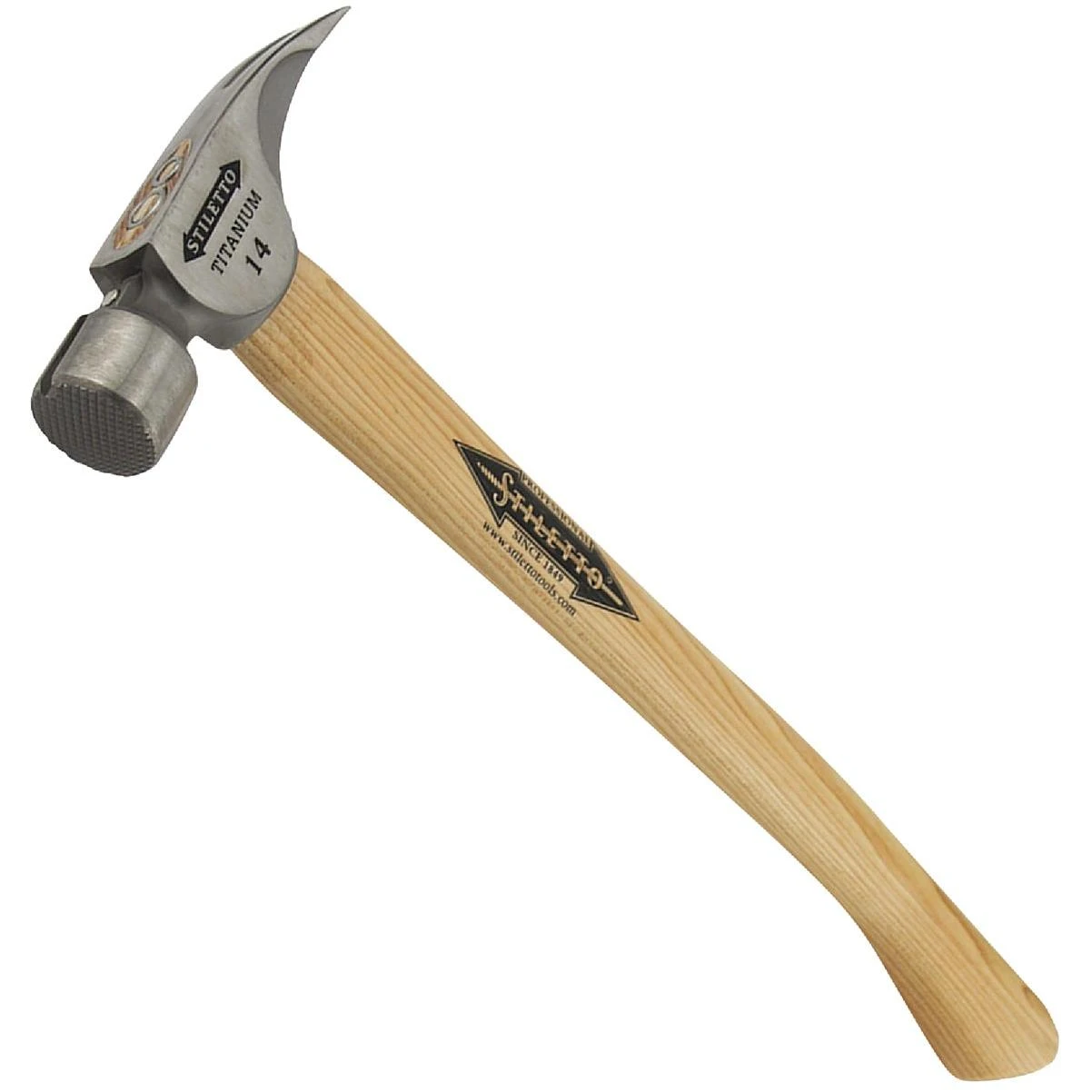 14 Oz. Milled-face Framing Hammer With Curved Hickory Handle