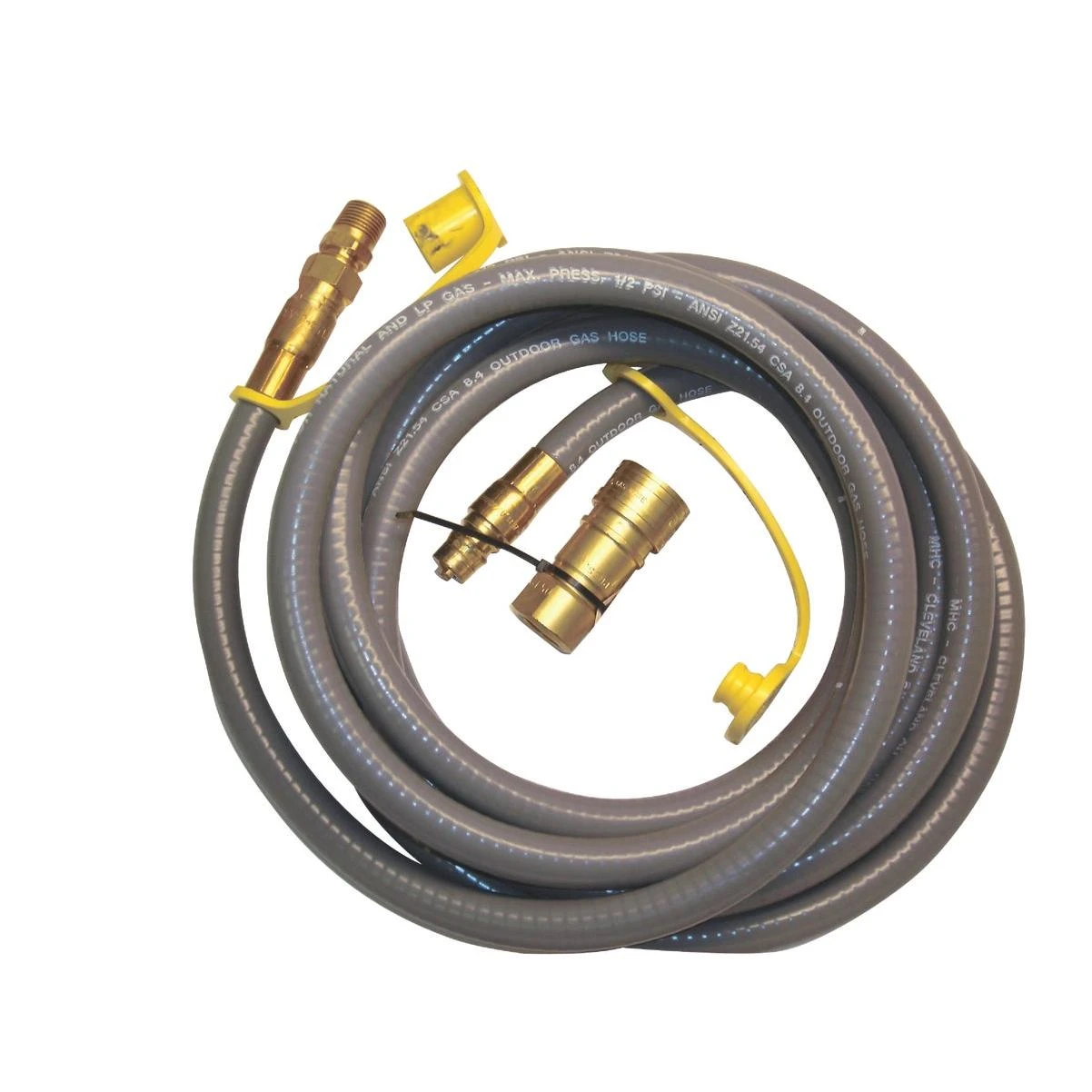 12 Ft. 3/8 In. Thermoplastic Natural/propane Gas Patio Hose Assembly