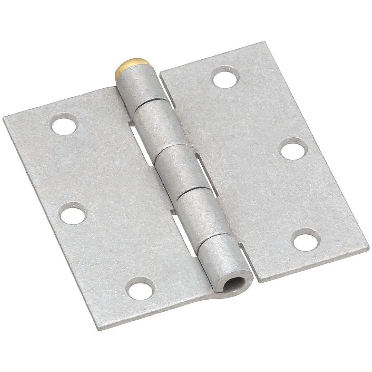 3-1/2 In. Square Galvanized Steel Broad Door Hinge (2-pack)