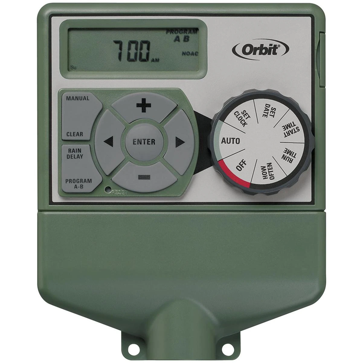 Easy Dial 4-station Indoor Hardwired Sprinkler Timer