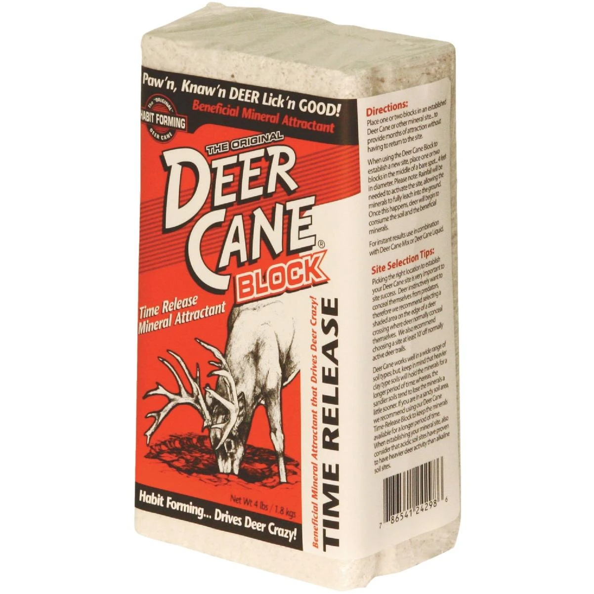 Deer Cane 4 Lb. Time-release Block Deer Mineral Attractant