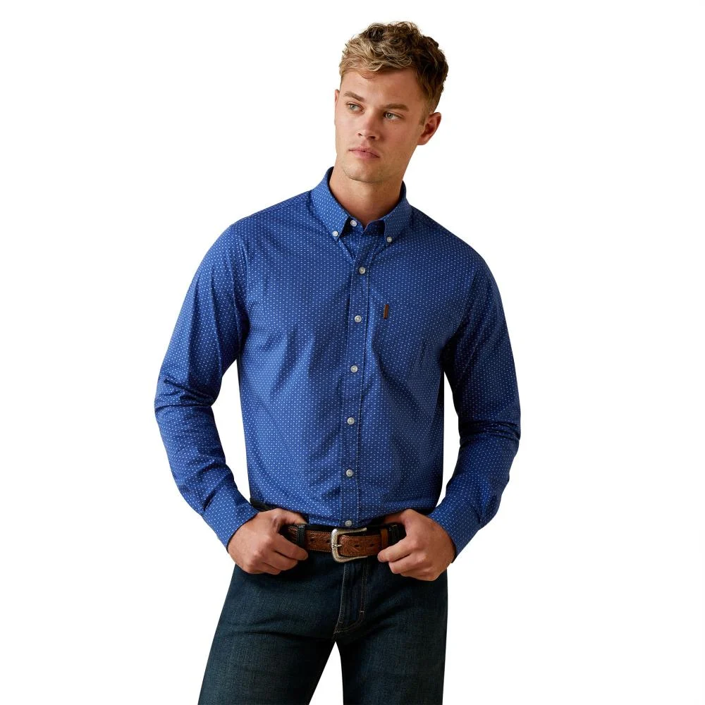 Ariat Men’s Ditsy Stretch Modern Fit Button Down