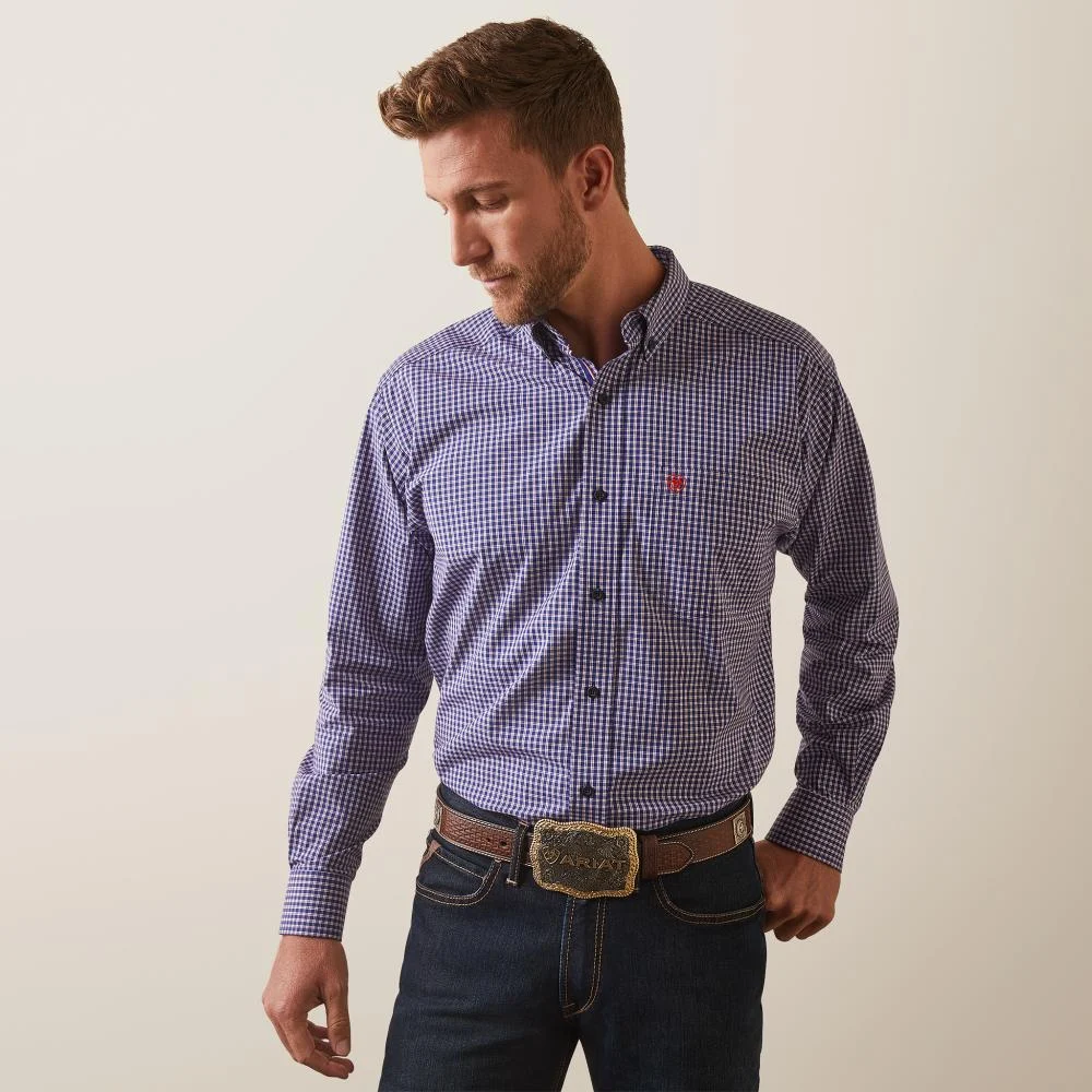 Ariat Mens Pro Series Blue Louis Classic Fit Shirt