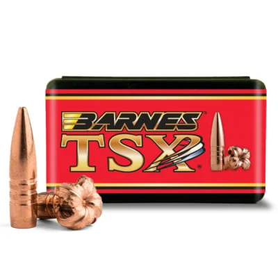 Barnes .375 Diameter 350 Grain Solid Hollow Point TSX 50 Count Bullets