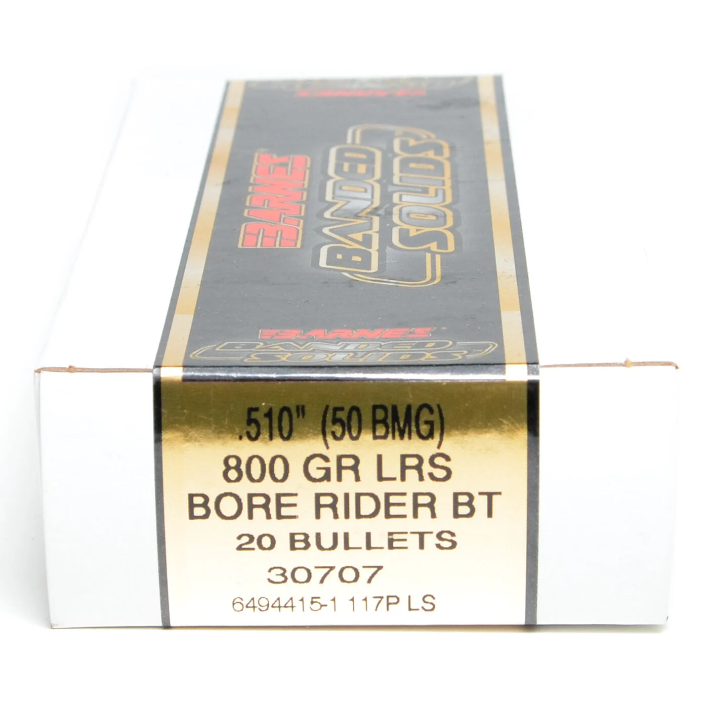 Barnes .510 Diameter 800 Grain Spitzer Boat Tail Banded Solid Bore Rider 20 Count Bullets