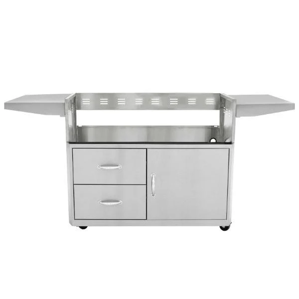 Blaze 44″ Stainless Steel 4 Burner Professional Grill Cart w/ Shelves BLZ-4PRO-CART