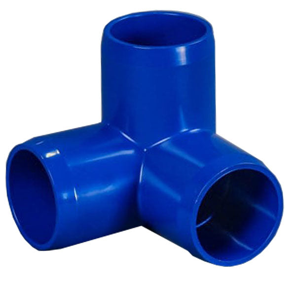 Blue 1/2" Furniture Fitting 3-way (FF-3W-005-BLUE)