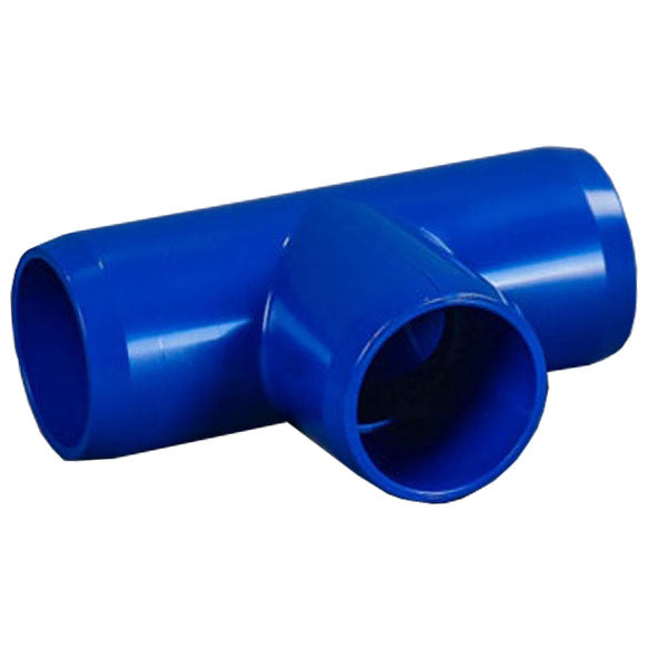 Blue 1-1/4" Furniture Fitting Tee (FF-T-012-BLUE)