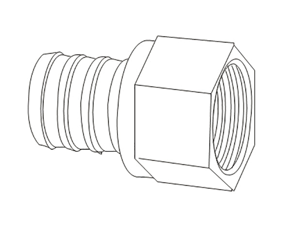 1/2" PEX x FIPS Adapter Lead Free Brass (39704)