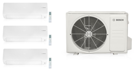 27,000 BTU 3-Zone, Mini-Split Kit (9k+9k+9k Wall Heads, Heat Pump), R454B
