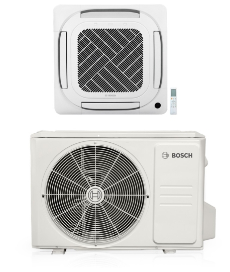 36,000 BTU Single Zone, Mini-Split Kit (Heat Pump + 3 x 3 Celing Cassette + Grille), R454B