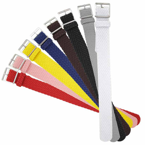 22mm Braided Nylon Watch Strap 9 1/2 Inch Length
