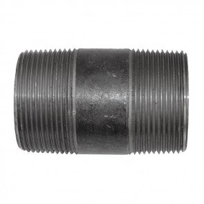 1"X 10" Black Malleable Iron Nipple (10670)