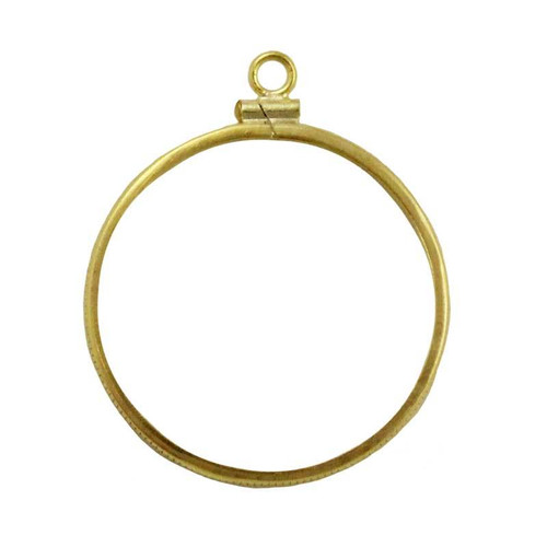 Coin Bezel 2 Franc Helvetia Gold Yellow Gold Filled Coin Edge Coin Frame Pendant