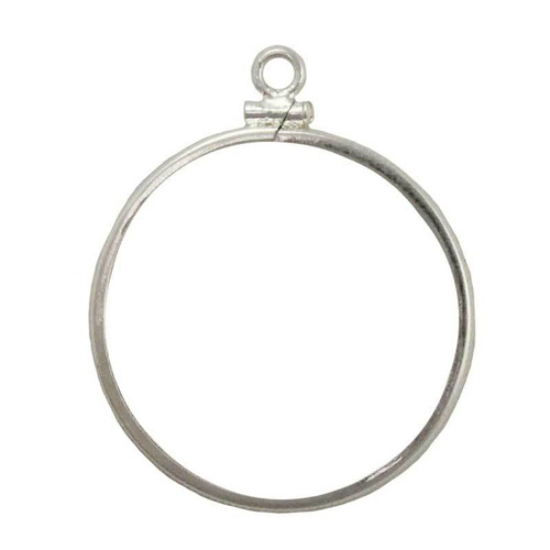 Coin Bezel Susan B Anthony Sterling Silver Coin Edge Coin Frame Pendant