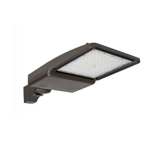 ESL Vision 200W LED Shoebox Light w/ 5-in Round Pole, 0-10V Dim, 120-277V, 29518 lm, 3000K, Black