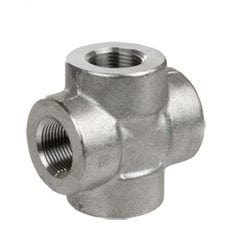 1-1/2" 3000# Threaded Forged Carbon Steel Cross