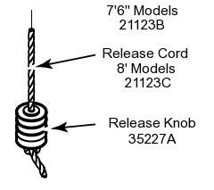 21123C Release Cord, 56.5"