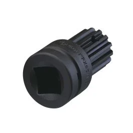 Genius Tools Impact Adapter 1 Inch Female Drive to #5 Spline Male Drive Chrome Molybdenum Durable Construction – 841005