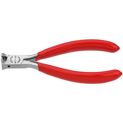 Knipex Electronics End Cutting Nipper, Plastic Coated 4-1/2 in (6411115)