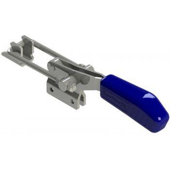 Pull Action Latch Toggle Clamp, Straight Base, 1496 lb force