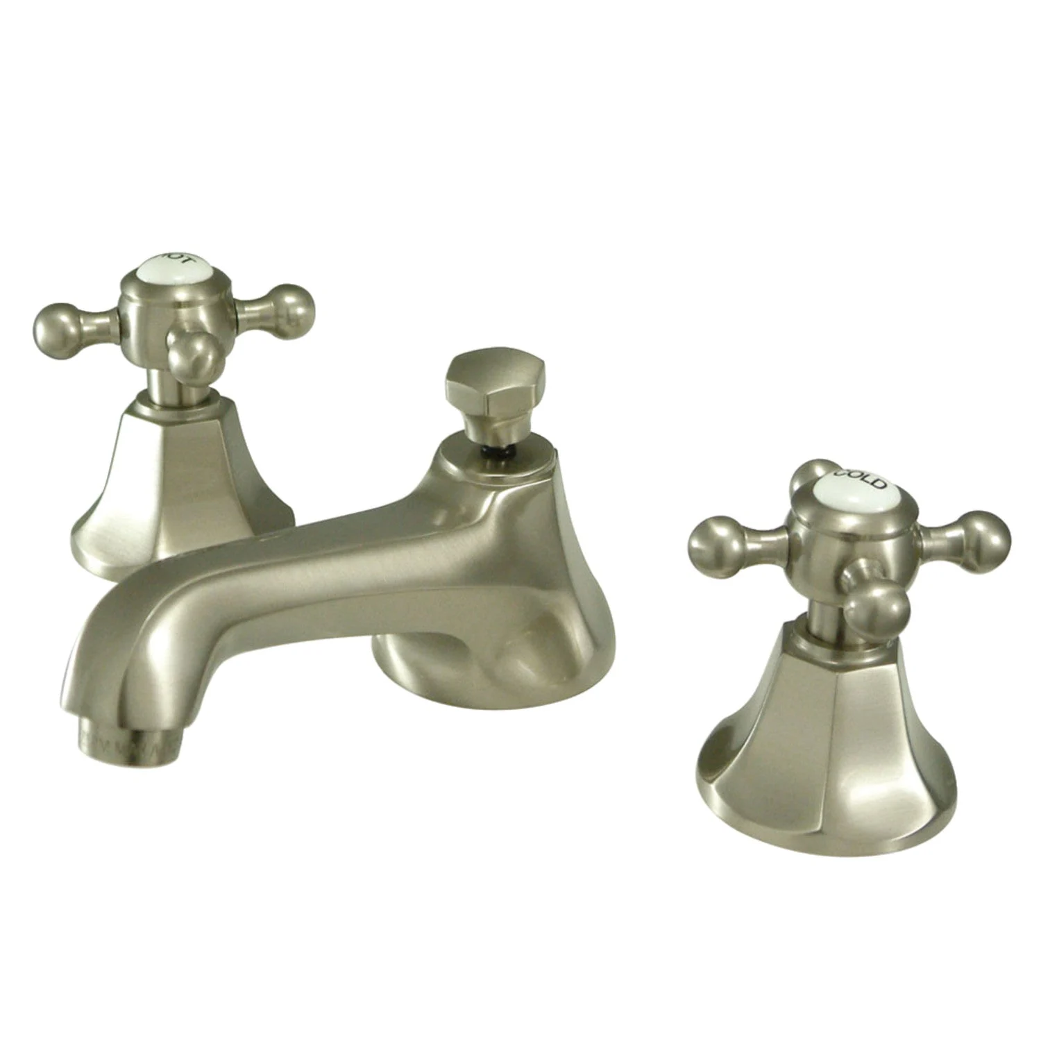 Kingston Brass KS4468BX 8 in. Widespread Bathroom Faucet, Brushed Nickel